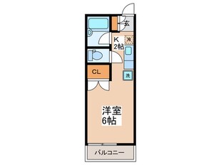 宝林ハイツの物件間取画像